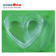 Flat Heart Shape Plastic Candy Box